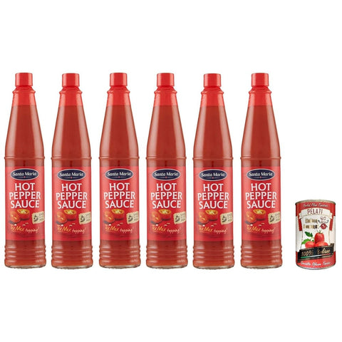 Santa Maria Chilisaucen Santa Maria würzige Chili Pfeffer Sauce, perfekte Begleitung zu mexikanischen und nicht mexikanischen Gerichten, ideal zum Würzen von Gemüse, Eiern, Fleisch, 85 ml italienisch Original 7311310388027