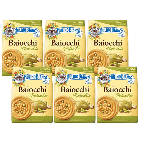 Mulino Bianco Baiocchi Kekse mit Pistazienfüllung 1x240g Original italienisch