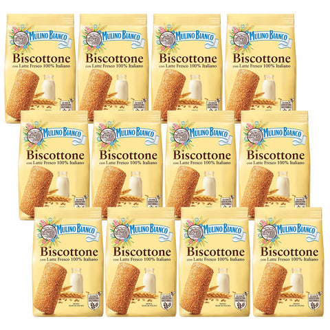 Mulino Bianco Biscottone Italienisches Mürbegebäck mit Zucker 700 g (Biscottone, x12) Kekse italienisch Original