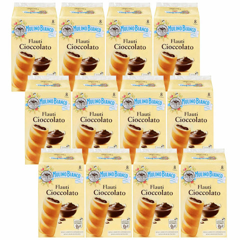 Mulino Bianco Italienische Kekse 330g (Flauti Ciocciolato, x12) Original italienisch