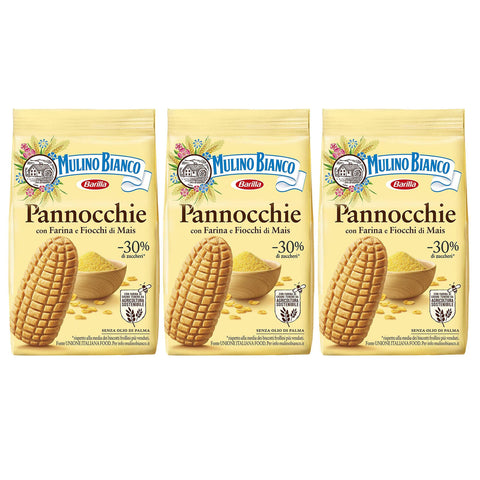 Mulino Bianco Pannocchie Knusprige Maiskekse 350 g x 3 Pakete italienisch Original