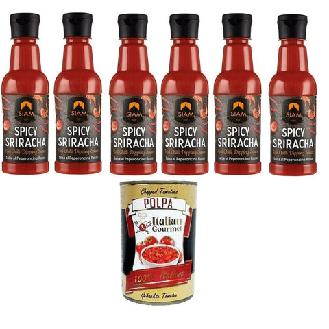 Schar Chilisaucen Schar Siam Scharfe Sriracha Rot Chili Dip Sauce 6x 250 ml Chilisaucen italienisch Original 8032804040014