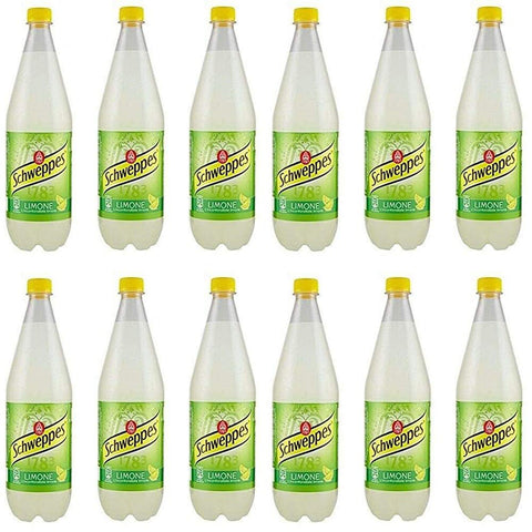 Schweppes Limone Limone Lemon Lemonade PET Erfrischendes analkoholisches Getränk 12x1l Original italienisch