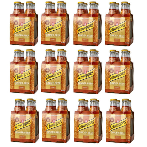 Schweppes Ginger Beer Kohlensäurehaltiges Erfrischungsgetränk mit Ingwergeschmack (4 x 18 cl) italienisch Original