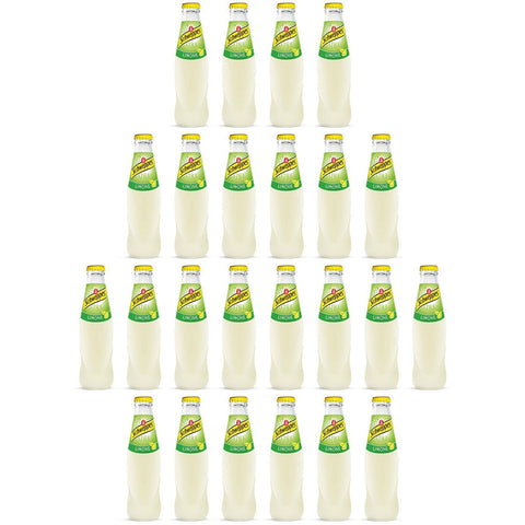 Schweppes Limone Zitrone Lemonade Glasflasche (4 x 18cl) erfrischend alkoholfreies Getränk 6x Original italienisch