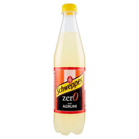 Schweppes Limonade Schweppes Zero agrumi Zitrusgewächs Lemonade ohne zucker PET 0,6 Lt erfrischend 12x Original italienisch 8014396003271