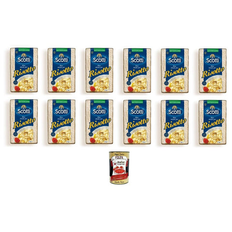 Scotti Reis Scotti RIso Idealer Reis für Risotto 12x 1000 gr italienisch Original 8001860870040