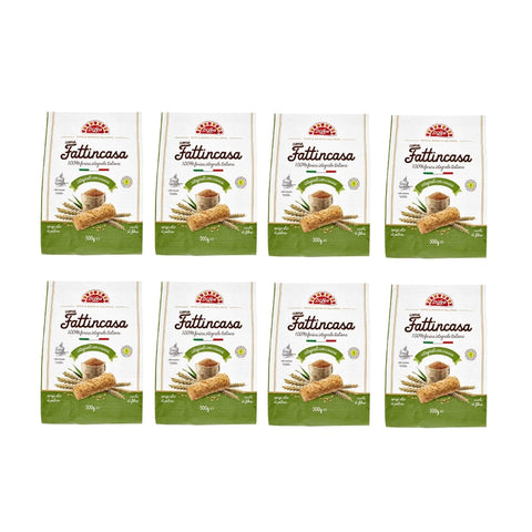 Scotti Snack Kuchen & Backwaren 8x Di Leo Biscotti come Fattincasa con farina integrale, Kekse als hausgemachtes mit mit vollem Mehl, biscuits 500 g italienisch Original 8000015003371