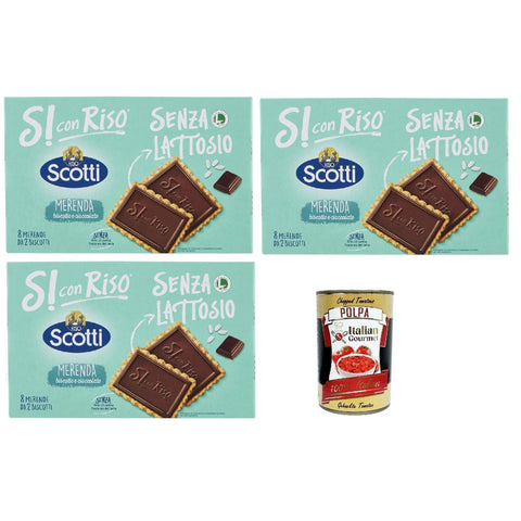 Si con Riso Biscotto Cioco Schoko Kekse, Laktose freie und palmenfreie Kekse, Lactose 1 Stk Original italienisch