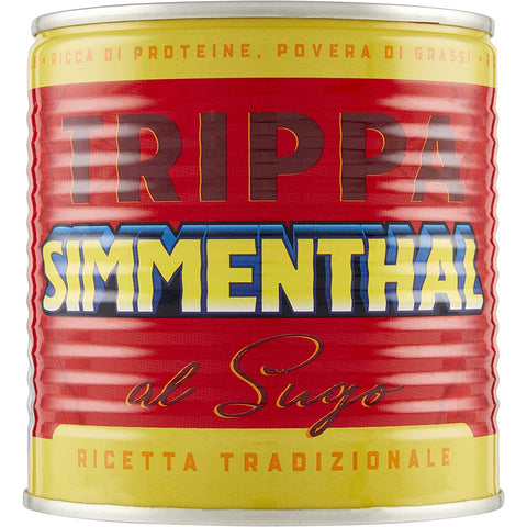 Simmenthal Trippa Kaldaunen Kutteln Fleisch in dose tripe 420 g italienisch Original Fleischkonserve