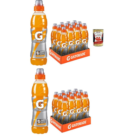 Sport Drink Arancia Energy Drinks Sport Drink Arancia Sportgetränk nicht kohlensäurehaltiger orangefarbener Geschmack, hilft der Wiedereingliederung verlorener Mineralsalze, 24x 500 ml Original italienisch inkl. Italian Gourmet Polpa 400g 8032804040014