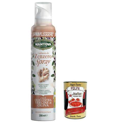 Sprayleggero Zenzero Knabberartikel Sprayleggero Zenzero Sprühen Sie Ingwer in extra jungfräuliche Olivenöl - italienisches Sprayöl - 100% natürlich 100% Licht 100% einfach 200 ml 3x italienisch 8006830990810