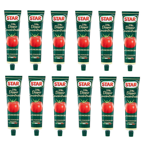 Star Il Mio Doppio Concentrato doppeltes Tomatenkonzentrat 100% italienische Tomate Aluminiumrohr 12x135g Original italienisch Feinkost