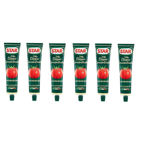 Star Gemüse Star Il Mio Doppio Concentrato doppeltes Tomatenkonzentrat 100% italienische Tomate 135 g Aluminiumrohr italienisch Original 8000050021859