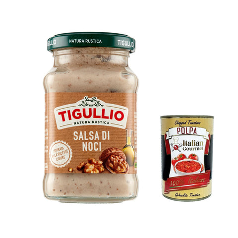 Star Tigullio GranPesto Salsa di noci Walnüsse Sauce Soße in Glas 185 g 12x italienisch Original + kostenlos polpa 400 g