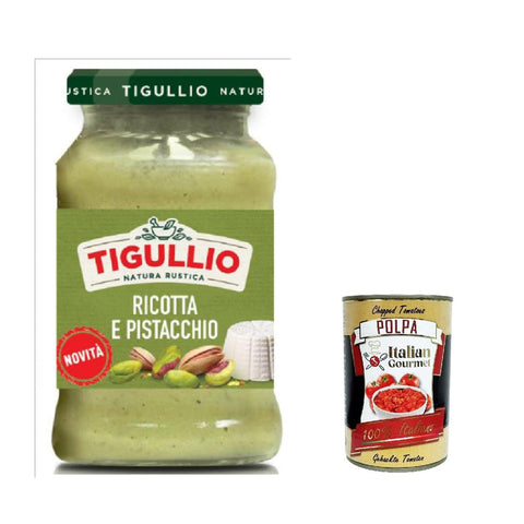 Star Tigullio GranPesto Pesto Ricotta e pistacchio pesto mit Ricotta und Pistazien Sauce Soße 185 g 3x italienisch Original + kostenlos polpa 400 g
