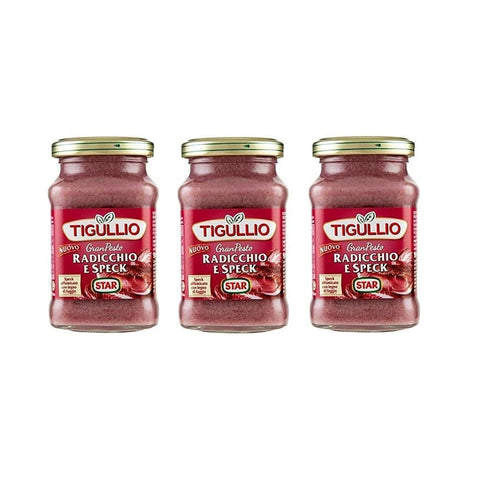 Star Pesto Star Tigullio GranPesto Pesto Radiccio e speck 190 g Sauce Soße 3x Original italienisch