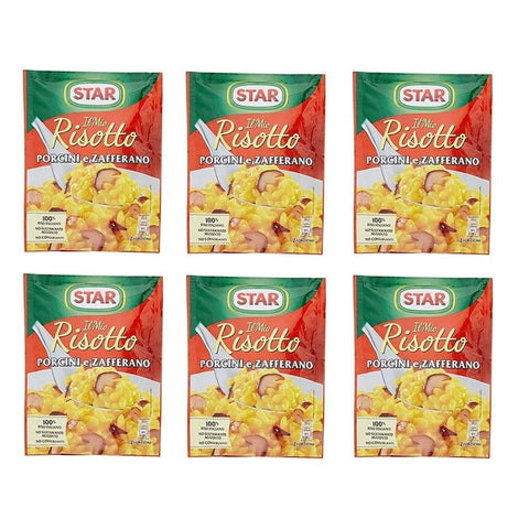 Star Reisgerichte Star il mio Risotto Reis Safran und Steinpilze 175g italienisch Fertiggerichte 6x Original italienisch 8000050835401