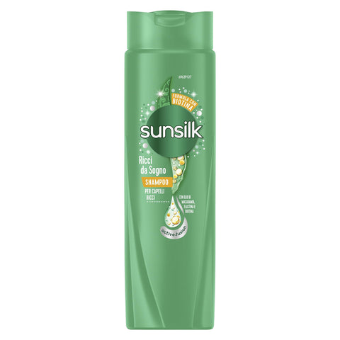 Sunsilk Traumlocken Shampoo, Shampoo für definierte und elastische Locken, Active Fusion Formel, angereichert mit Macadamia Öl, Elastin und Biotin für sichtbar gesundes Haar, 250 ml italienisch Original