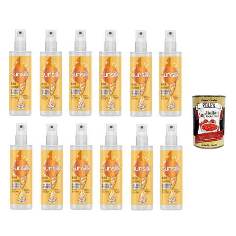 Sunsilk Sprays Sunsilk Olio Spray Morbidi e Luminosi Soft and Bright Ölsprays 200ml 12x Original italienisch inkl. Italian Gourmet Polpa 400g 8710447423202