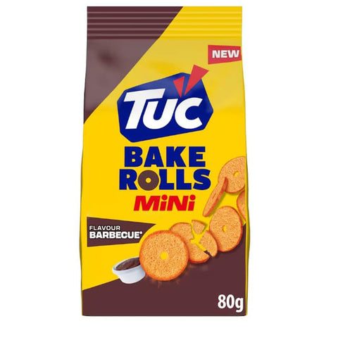 Tuc Bake Chips Tuc Bake Rolls Mini Barbecue Geschmack,Knusprige Brotchips mit BBQ-Würzung 10 x 80g+ Italian Gourmet Polpa Gehackte Tomaten 400g