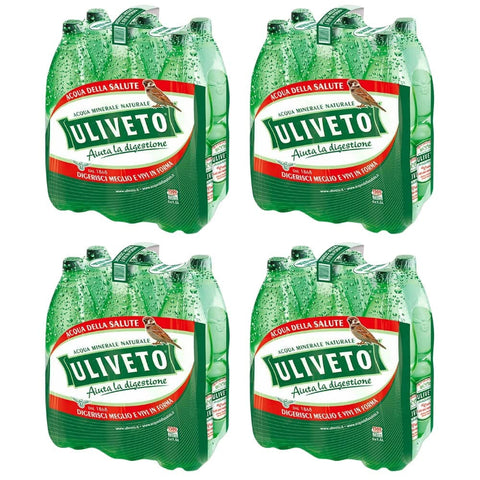 Uliveto Kohlensäurehaltiges Wasser Uliveto Acqua Effervescente 24 Bottiglie da 1.5 Litri Original italienisch 8008490856666
