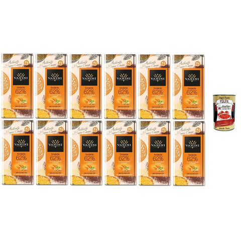 Vanini Bagua Schokonüsse Vanini Bagua Vanini New Bagua Dark Chocolate 62% mit Orangenschale und Cashewnüssen 100gr 12x Original italienisch 8006070075704
