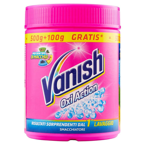 Vanish Fleckenbehandlung Vanish Pulver Pink, 500 gr + 100 gr Fleckenbehandlung italienisch Original 5201347468569