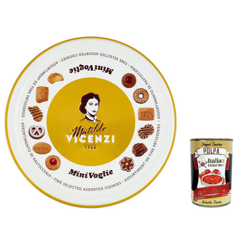 Matilde Vicenzi - Biscotti Minivoglie, Auswahl an Gebäck, Shortcruste Shortbread Chocolate, Sahne oder Marmelade, Butter oder Kakao -Shortbreads in einer