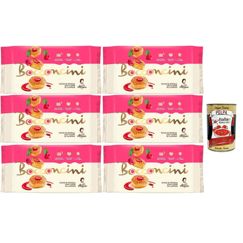 Vicenzi Matilde millefoglie Bocconcini Ripieno di Farcitura al Lampone, Blätterteigbacken 6x90g Original italienisch Gebäck