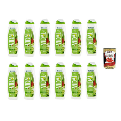 Vidal Bagnodoccia Duschgel Vidal Bagnodoccia Aloe Vera Aloe Vera Duschgel 12x500 ml 500 ml italienisch Original + kostenlos polpa 400 g 8032804040014