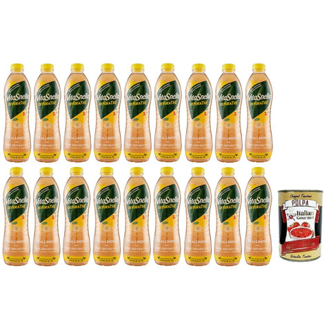 Vitasnella Depurathé Eistee Vitasnella Depurathé Tè al Limone,Eistee aus Zitrone mit reinigenden Kräutern,Hagebutten und Zitronenmelisse,Ohne Zucker Einweg PET1,25 Lt italienisch Original 8006290805105
