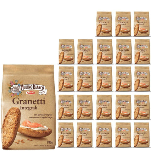 Mulino Bianco Granetti Integrali Senza Conservanti 24 Pezzi 280 Grammi 1 Stk Original italienisch Kekse
