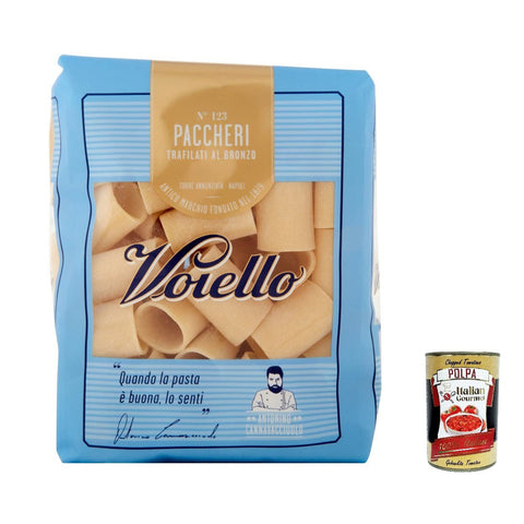 Voiello Pasta Il Pacchero Nudeln 100 % italienische N 123, 500 g Internationale Nudeln italienisch Original