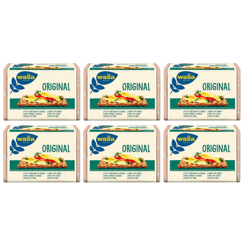 Wasa Original,Cracker mit 100% Roggenmehl,Knusprige Scheiben mit Roggenvollkornmehl,reich an Ballaststoffen,275 g italienisch