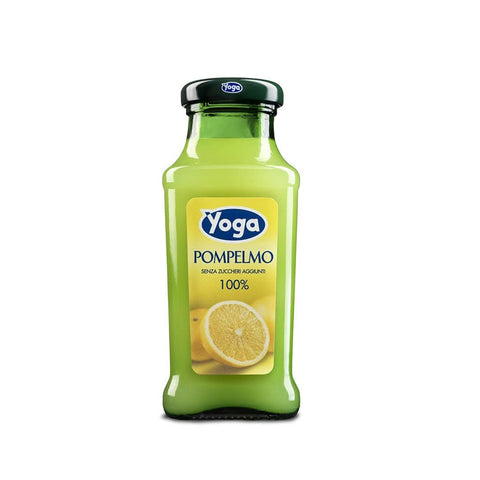 Yoga Bar flasche Fruchtsaft fruit juice Pompelmo 100% Grapefruit saft 24x200ml Original italienisch Getränk