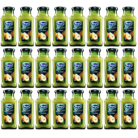 Yoga Optimum Bar flasche Fruchtsaft fruit juice Pera Birne saft 24x200ml Original italienisch Getränk
