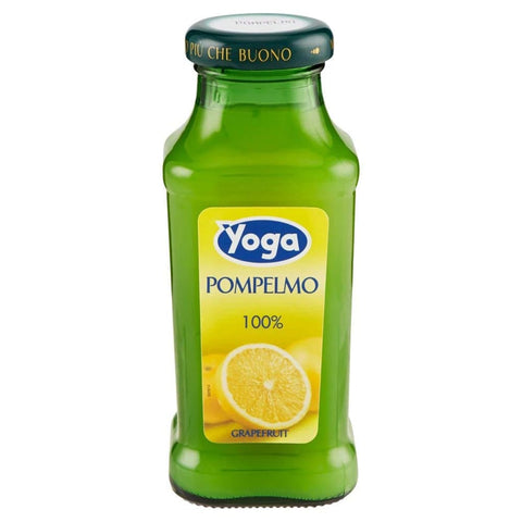 Yoga Fruchtsäfte Yoga Bar Pompelmo Grapefruit Fruchtsaft Getränk Fruchtgeschmack Glasflasche 200ml fruit juice 48x Original italienisch 8001440307348
