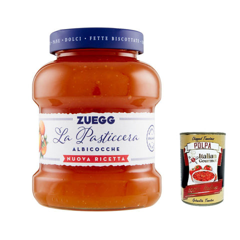 Zuegg La Pasticceria Albicocca Marmelade Aprikose Konfitüre Brotaufstriche 700 g 3x italienisch Original Pastasauce + kostenlos polpa 400 g